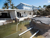 A condo building destroyed by Hurricane Irma, that had been 3-storeys tall before collapsing in the storm, in Islamorada in the Florida Keys, Sept. 12, 2017.