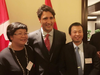 Istuary founder Ethan Sun, right, pictured with Justin Trudeau.