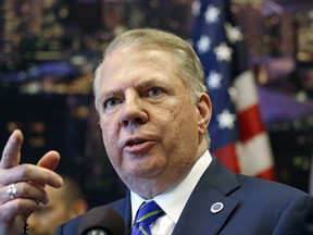 Seattle Mayor Ed Murray takes a question at a news conference at City Hall in Seattle in June. Murray announced his resignation, Tuesday, Sept. 12 after a fifth man came forward and accused him of sexual abuse decades ago.