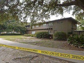 Louisiana State University Police are investigating a possible hazing incident at a fraternity house, Phi Delta Theta, after a student was brought to the hospital overnight and later died, Thursday, Sept. 14, 2017, in Baton Rouge, La.