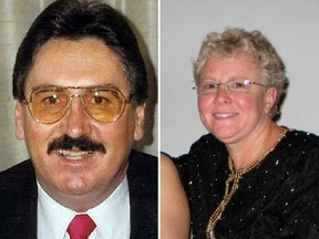 Peter Beckett, left, and wife Laura Letts-Beckett,  whom he was convicted Saturday of murdering.