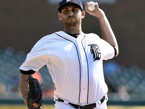 Detroit Tigers starting pitcher Matthew Boyd delivers against the Chicago White Sox in the first inning of a baseball game, Sunday, Sept. 17, 2017, in Detroit. (AP Photo/Jose Juarez)