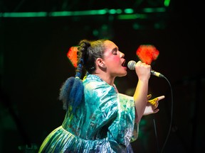 Lido Pimienta performs during the Polaris Music Prize gala in Toronto on Monday, September 18, 2017.