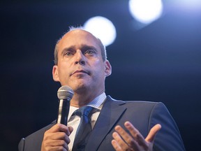 Leadership contender Guy Caron speaks at the NDP's Leadership Showcase in Hamilton, Ont. on Sunday September 17 , 2017.