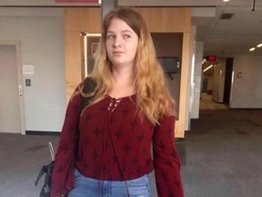 Kelsey Anderson, 17, says her teacher told her 'plus-sized women' need to buy larger clothing.