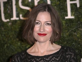 FILE - In this Sunday, Feb. 7, 2016 file photo, actress Kelly Macdonald poses for photographers as she arrives at the Evening Standard British Film Awards 2016 in London. Macdonald and her husband, musician Douglas Payne, have been separated for several months, according to a statement issued by her publicist on Saturday, Sept. 16, 2017.  (Photo by Joel Ryan/Invision/AP)