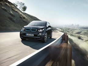 This photo provided by BMW shows the 2017 BMW i3, a small luxury hatchback with rear-hinged secondary doors to provide easy access to the back seat. It's a bit more expensive than rivals, but its strong, lightweight construction and a cabin decorated with exotic and sustainable materials justify its high price tag. (c quadrat photography/Courtesy of BMW of North America LLC via AP)