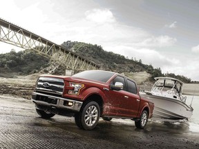 This photo provided by Ford shows the 2017 Ford F-150, an example of a truck that could be less expensive to lease than to buy. The average monthly finance payment for the F-150 is $654. The average lease payment is $470, or 28 percent less. (Courtesy of Ford Motor Co. via AP)