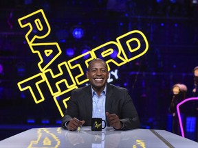 This Sept. 7, 2017 photo released by PBS shows Carlos Watson, host of "Third Rail with OZY," airing Fridays on PBS. (Meredith Nierman/PBS-WGBH via AP)