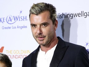 FILE - In this Dec. 7, 2016 file photo, Bush frontman Gavin Rossdale arrives at the 4th Annual Wishing Well Winter Gala in Los Angeles. Rossdale is lending his voice to a new talent competition, called neXt2rock 2017, with Cumulus Media radio stations to find and promote undiscovered rock artists throughout the country.  (Photo by Rich Fury/Invision/AP, File)