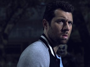 This image released by FX shows Billy Eichner as Harrison Wilton in "American Horrow Story: Cult. (Frank Ockenfels/FX via AP)