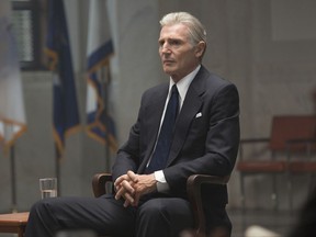 This image released by Sony Pictures Classics shows Liam Neeson in "Mark Felt: The Man Who Brought Down the White House." (Bob Mahoney/Sony Pictures Classics via AP)