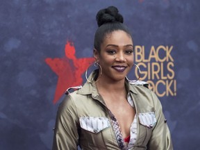 FILE In this Aug. 5, 2017, file photo, Tiffany Haddish attends the Black Girls Rock! Awards at the New Jersey Performing Arts Center in Newark, N.J. The Netflix special celebrating the series' comedians and cultural impact premieres Tuesday, Sept. 26. It features appearances by Dave Chappelle, Haddish, Tracy Morgan, Steve Harvey, Sheryl Underwood, Martin Lawrence and many other comics. (Photo by Charles Sykes/Invision/AP, File)