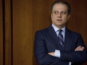 FILE - In this  June 8, 2017, file photo, former United States Attorney for the Southern District of New York Preet Bharara arrives before former FBI director James Comey testifies at a Senate Intelligence Committee hearing on Capitol Hill in Washington. Bharara told USA Today for an article published on Sept. 18, 2017, that he is launching a new podcast called "Stay Tuned With Preet." (AP Photo/Andrew Harnik, File)