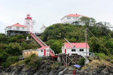 There are great views from the lighthouse on Nootka Island.