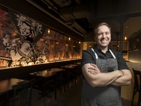 Owner and chef Darren MacLean inside Shokunin. Shot for Swerve Eats and Drinks.