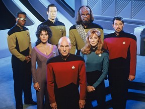 The cast of Star Trek: The Next Generation.