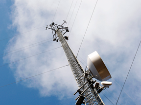 A Stingray device mimics a communications tower, similar to the one pictured above, making all nearby mobile phones connect to it.