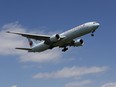 An Air Canada flight arrives at Pearson International Airport in this file photo