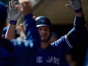 Toronto Blue Jays 3B Josh Donaldson celebrates a home run against the Minnesota Twins on Sept. 17.