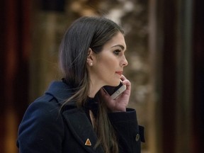 Hope Hicks was an aide to Donald Trump during his presidential campaign.