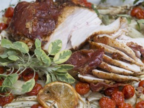 Roast Turkey Breast with Prosciutto and Fennel.