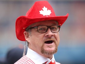 Former player and television broadcast personality Gregg Zaun in July 2013 at Rogers Centre in Toronto.