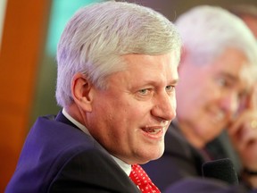 Former prime minister Stephen Harper spoke about NAFTA at the Dentons NAFTA 2.0 Summit in Washington, D.C., on Oct. 11, 2017.