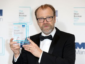 George Saunders during the Man Booker Prize winner announcement photocall at The Guildhall on October 17, 2017 in London, England.