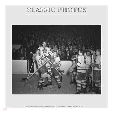 Bill Barilko is hoisted onto the shoulders of two Toronto Maple Leafs teammates on April 21, 1951.