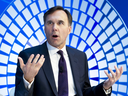 Bill Morneau continues to insist that there was nothing wrong with him not having his shares in Morneau Shepell in a blind trust.
