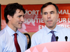 Prime Minister Justin Trudeau wanted to do the talking for Bill Morneau at a tax cut announcement in Stouffville, Ont.
