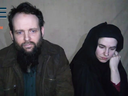 Captives Joshua Boyle and Caitlan Coleman in an image taken from a video released in 2016.