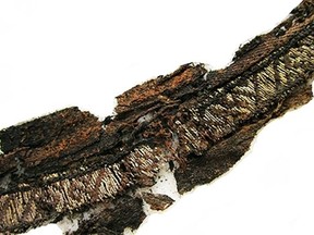 A woven band found in a Viking grave