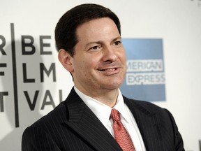 FILE - In this April 25, 2012 file photo, Mark Halperin attends the world premiere of "Knife Fight" during the 2012 Tribeca Film Festival in New York. Veteran journalist Halperin is apologizing for what he terms "inappropriate" behavior after five women claimed he sexually harassed them while he was a top ABC News executive. The co-author of the best-selling book "Game Change" told CNN Wednesday night, Oct. 25, 2017, that he's "deeply sorry" and is taking a "step back" from day-to-day work to deal with the situation. (AP Photo/Evan Agostini, File)