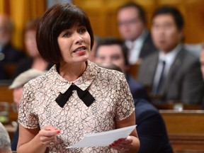 Ginette Petitpas Taylor, Minister of Health, stands during Question Period in the House of Commons on Parliament Hill in Ottawa on Thursday, Sept. 21, 2017. It's cannabis day today at the meeting of federal, provincial and territorial health ministers in Edmonton. THE CANADIAN PRESS/Sean Kilpatrick