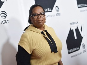 Producer Oprah Winfrey attends the "Released" special screening during the Tribeca TV Festival at Cinepolis Chelsea at Friday, Sept. 22, 2017, in New York. Winfrey and Goldie Hawn have joined the lineup for the upcoming David Foster Foundation 30th Anniversary Miracle Gala & Concert in Vancouver. THE CANADIAN PRESS/AP-Invision-Evan Agostini