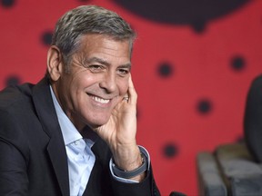 George Clooney attends a press conference for "Suburbicon" on day 4 of the Toronto International Film Festival at the TIFF Bell Lightbox on Sunday, Sept. 10, 2017, in Toronto. For all the political discussions surrounding his career, his life and his new film "Suburbicon," Clooney does not want to run for office.THE CANADIAN PRESS/AP-Photo by Chris Pizzello/Invision/AP