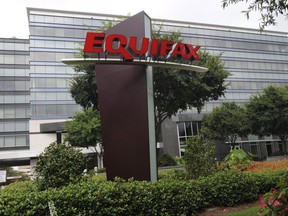 This Saturday, July 21, 2012, photo shows the Equifax Inc. headquarters in Atlanta. Canadians rattled by the massive Equifax data breach may turn to credit monitoring and anti-identify theft services for peace of mind, but in most cases they'll be paying more for what is presently available for little or no cost, according to experts. THE CANADIAN PRESS/Mike Stewart