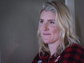 Four-time Olympic gold medallist Hayley Wickenheiser poses for a portrait in Calgary, Alta., Wednesday, Jan. 11, 2017. Canadian women's hockey star Wickenheiser says the death of Tragically Hip frontman Gord Downie feels like the loss of a teammate. THE CANADIAN PRESS/Jeff McIntosh