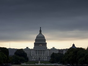 The Capitol in Washington is seen early Thursday, July 27, 2017, as the Republican majority in Congress remains stymied by their inability to fulfill their political promise to repeal and replace "Obamacare" because of opposition and wavering within the GOP ranks. (AP Photo/J. Scott Applewhite)
