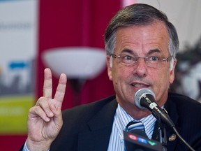 Guy Ouellette was one of three panelists at Vision Montreal's general council that focused on restoring public confidence in the municipal government in light of allegations of corruption, collusion etc in Montreal, on Saturday, October 13, 2012. (Dave Sidaway / THE GAZETTE)