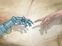 Unlike most religions, which seek to connect people with the past, this one seeks to connect them with the future, the imagined “singularity” of runaway artificial intelligence. 