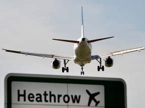 Heathrow airport in London, England.