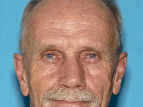 This undated driver's license photo provided by the Lake County Sheriff's Office shows Alan Ashmore, 61, of Clearlake Oaks, Calif. Deadly shootings Monday, Oct. 23, 2017, in a small lakeside Northern California community include at least one police officer, authorities said. (Lake County Sheriff's Office via AP)