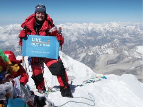 Jamie Clarke is shown on Mount Everest in 2010.
