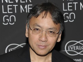 FILE - In this Tuesday, Sept. 14, 2010 file photo, author Kazuo Ishiguro attends a special screening of 'Never Let Me Go' in New York. The Nobel Prize for Literature for 2017 has been awarded to British novelist Kazuo Ishiguro, it was announced on Thursday, Oct. 5, 2017. (AP Photo/Evan Agostini, File)