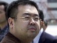This May 4, 2001, file photo shows Kim Jong Nam, estranged half-brother of North Korea's leader Kim Jong Un, in Narita, Japan.