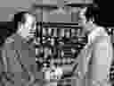 Canada's Prime Minister Pierre E. Trudeau, right, shakes hands with Mao Zedong on Oct.13,1973. The two met at Chungnanhai while Trudeau was on an official visit to China. 