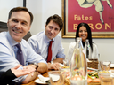 Bill Morneau and Justin Trudeau: a couple of regular, middle class guys out for pizza and some tax talk.